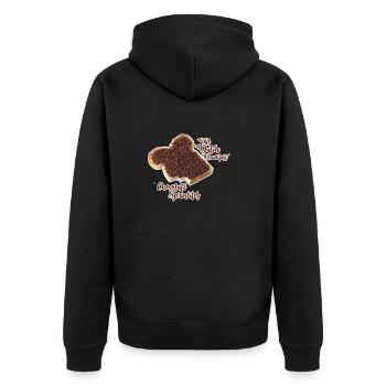 Full Dutch Breakfast - Unisex Premium Organic Zip Hoodie - black - Back - Nico (187cm)