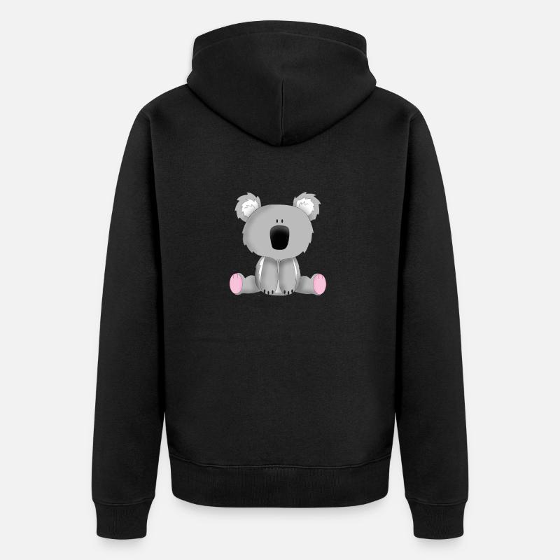 koala - Veste à capuche bio Premium Unisexe - noir