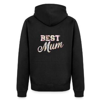 meilleure maman - Veste à capuche bio Premium Unisexe - noir - Dos - Nico (187cm)