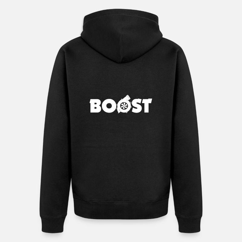 Boost Turbo Chargered Tuning - Veste à capuche bio Premium Unisexe - noir