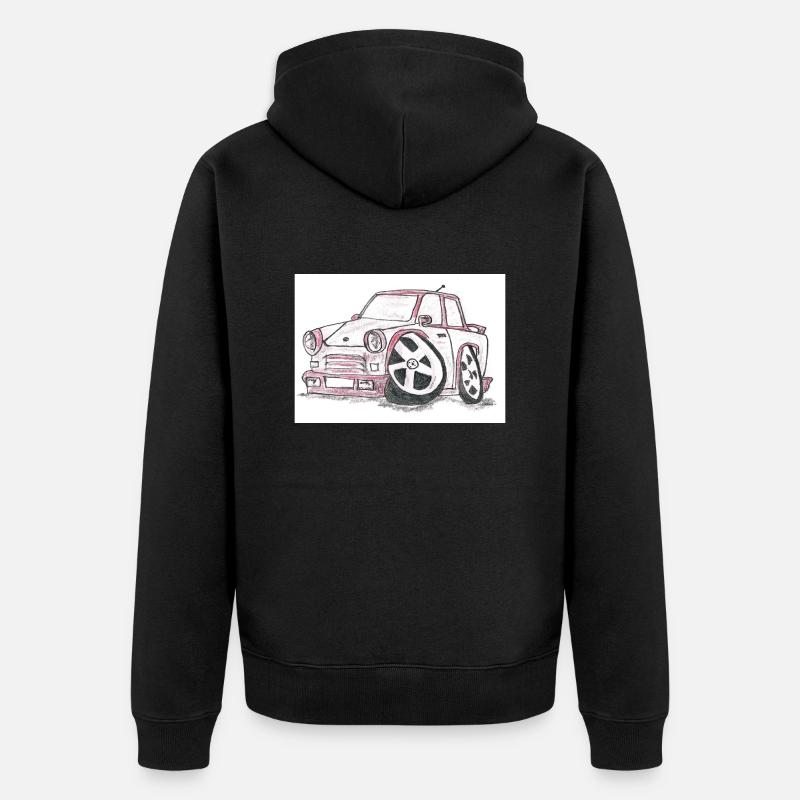 T CAR - Veste à capuche bio Premium Unisexe - noir