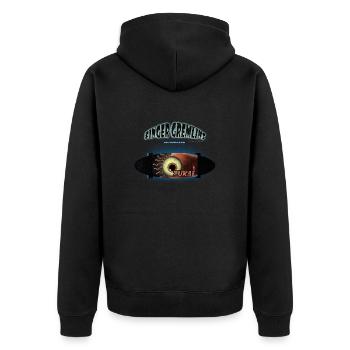 Skateboard Creature Monster Sport Finger Gremlin - Unisex Premium Organic Zip Hoodie - black - Back - Nico (187cm)