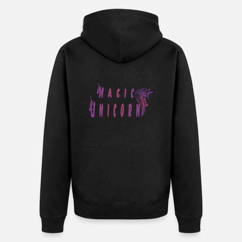 magic unicorn - Veste à capuche bio Premium Unisexe - noir