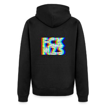 FCK NZS - Veste à capuche bio Premium Unisexe - noir - Dos - Nico (187cm)