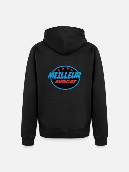 MEILLEUR AVOCAT - Veste à capuche bio Premium Unisexe - noir