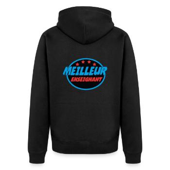 MEILLEUR ENSEIGNANT - Veste à capuche bio Premium Unisexe - noir - Dos - Nico (187cm)