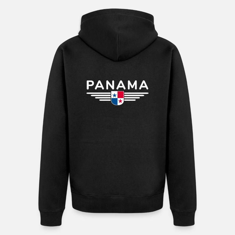 Conception du t-shirt Panama - Veste à capuche bio Premium Unisexe - noir