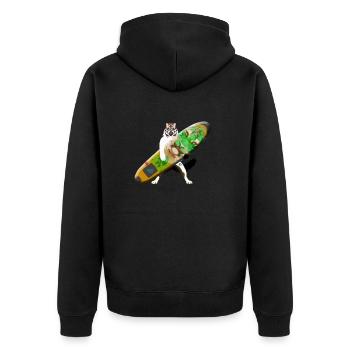 Kitesurf 7 - Veste à capuche bio Premium Unisexe - noir - Dos - Nico (187cm)