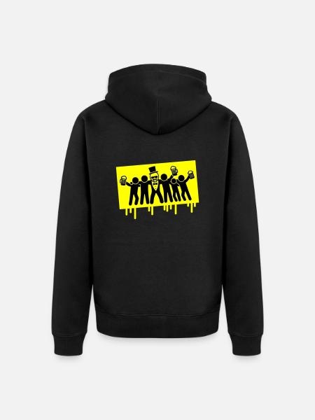 Groom Team Bachelor Party - Unisex Premium Organic Zip Hoodie - black