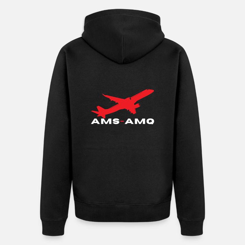 INDONET Amsterdam - Ambon - Veste à capuche bio Premium Unisexe - noir
