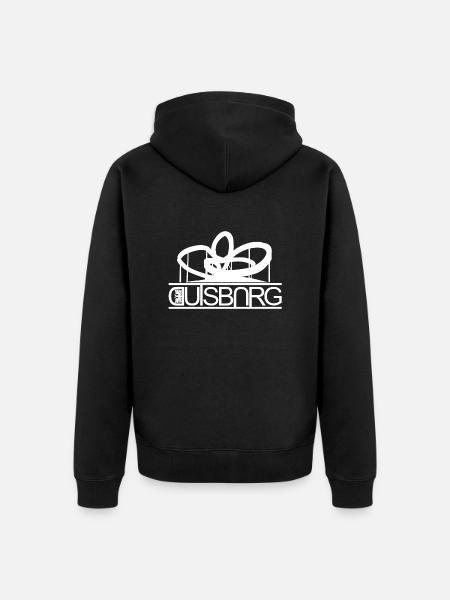Duisburg - Unisex Premium Bio Zip Hoodie - Schwarz