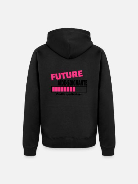future aide-soignante - Veste à capuche bio Premium Unisexe - noir