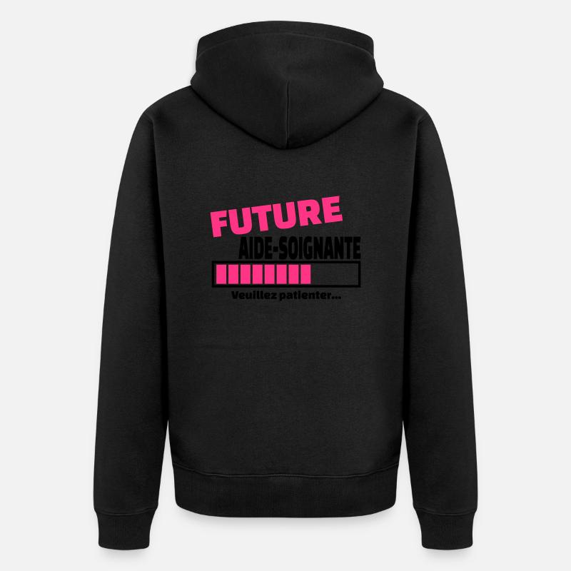future aide-soignante - Veste à capuche bio Premium Unisexe - noir