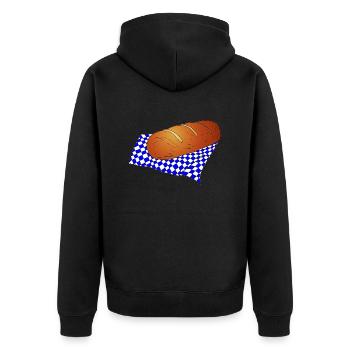 pain - Veste à capuche bio Premium Unisexe - noir - Dos - Nico (187cm)