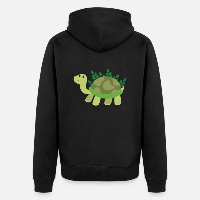 Tortue - Veste à capuche bio Premium Unisexe - noir