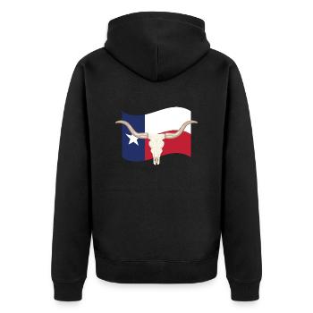 Texas - Veste à capuche bio Premium Unisexe - noir - Dos - Nico (187cm)