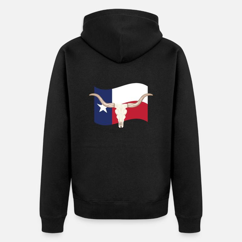 Texas - Veste à capuche bio Premium Unisexe - noir