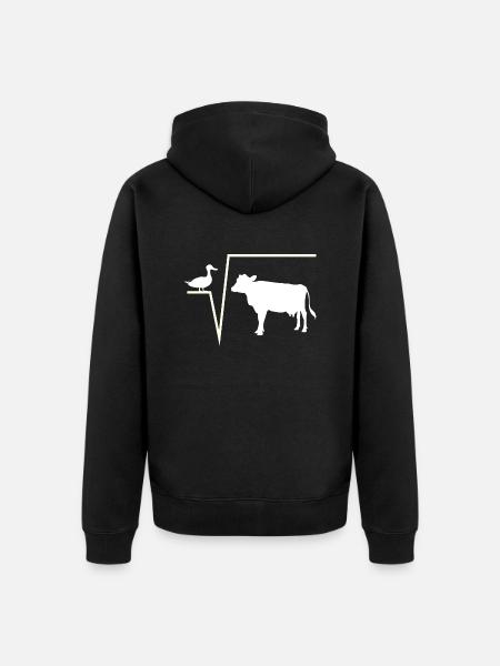 n-th rod af Q - anderod af ko matematik vittighed - Premium økologisk unisex-hættejakke - sort