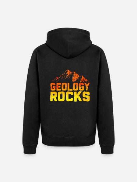 Geology rocks - Unisex Premium Organic Zip Hoodie - black