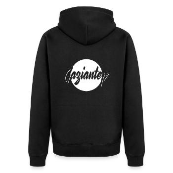 Gaziantep - Veste à capuche bio Premium Unisexe - noir - Dos - Nico (187cm)