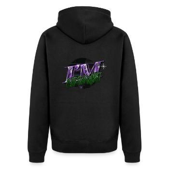 Funny Gym Fairy Tail Happy Dinosaurs Comic Cute - Unisex Premium Organic Zip Hoodie - black - Back - Nico (187cm)