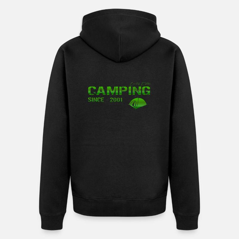 Cadeau Camping 2001 - Veste à capuche bio Premium Unisexe - noir
