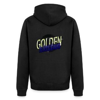 gift idea axolotls sayings present idea humor - Unisex Premium Bio Zip Hoodie - Schwarz - Hinten - Nico (187cm)
