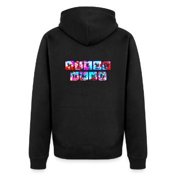Science Science Scientist Physics Lab DNA - Unisex Premium Organic Zip Hoodie - black - Back - Nico (187cm)