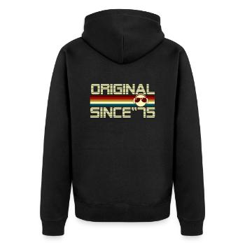 Since 75 - Veste à capuche bio Premium Unisexe - noir - Dos - Nico (187cm)