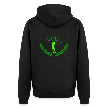 Club de golf - Veste à capuche bio Premium Unisexe - noir - Dos - Nico (187cm)