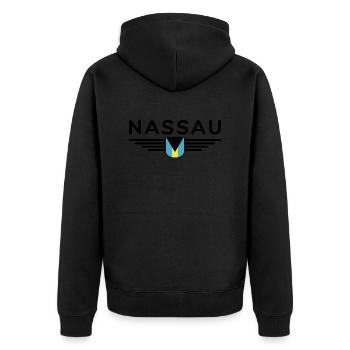 Nassau Bahamas: Tropical T-Shirt - Veste à capuche bio Premium Unisexe - noir - Dos - Nico (187cm)