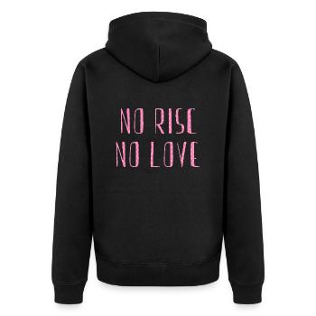 pas de risc pas d’amour - Veste à capuche bio Premium Unisexe - noir - Dos - Nico (187cm)
