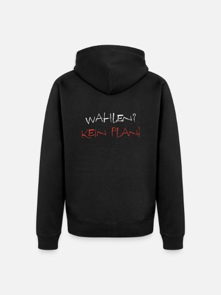 election campaign - Unisex Premium Organic Zip Hoodie - black