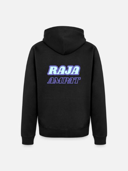 Raja Ampat - Unisex Premium Organic Zip Hoodie - black