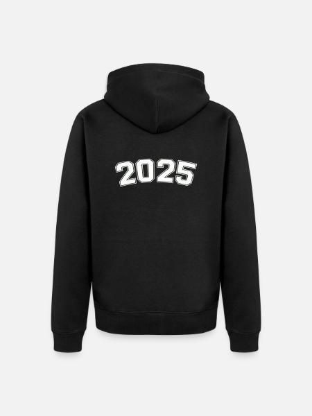 2025 - Unisex Premium Organic Zip Hoodie - black