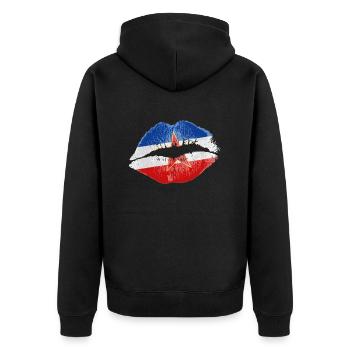 Kiss (Yougoslavie) - Veste à capuche bio Premium Unisexe - noir - Dos - Nico (187cm)