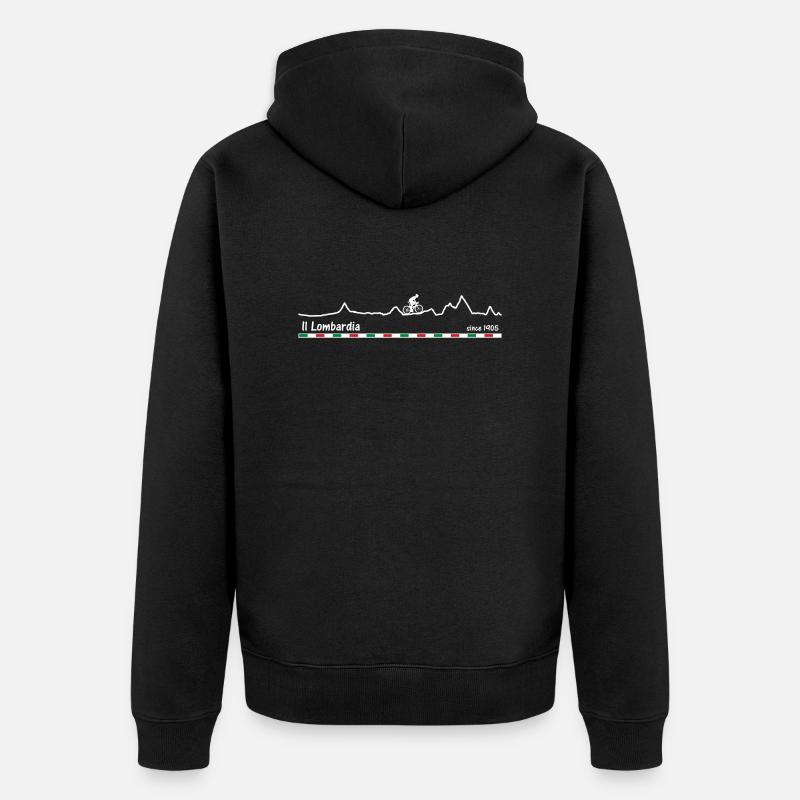Visite de la Lombardie - Veste à capuche bio Premium Unisexe - noir