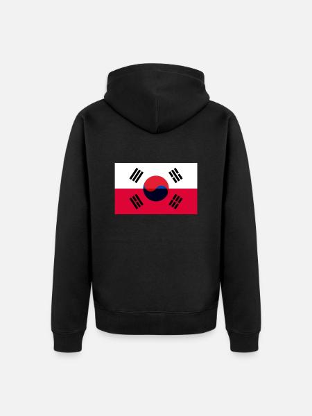 Pologne Corée - Veste à capuche bio Premium Unisexe - noir
