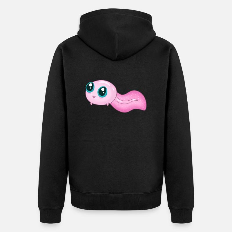 Mignon têtard rose - Veste à capuche bio Premium Unisexe - noir