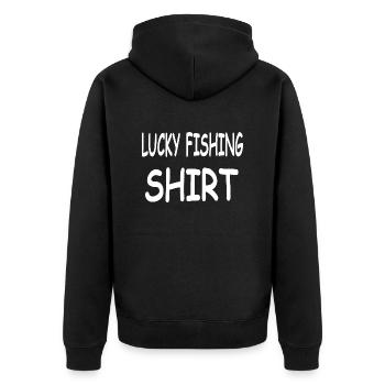Pêche - Veste à capuche bio Premium Unisexe - noir - Dos - Nico (187cm)