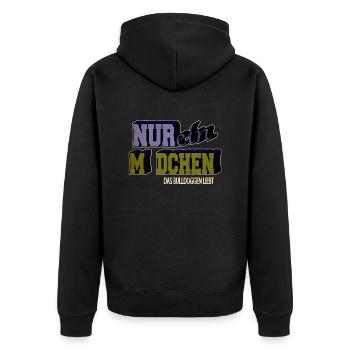 geek cool lieben geschenkidee lieblingshund boxer - Unisex Premium Bio Zip Hoodie - Schwarz - Hinten - Nico (187cm)