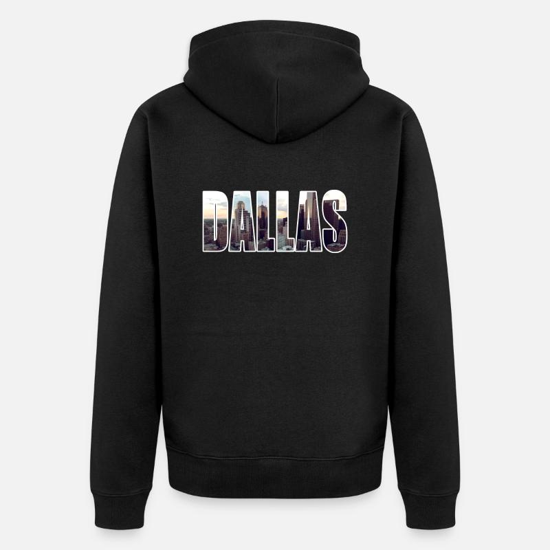 Dallas - Veste à capuche bio Premium Unisexe - noir