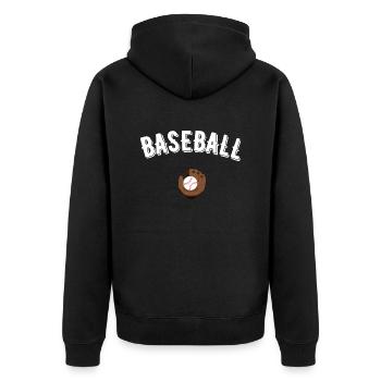 baseball - Veste à capuche bio Premium Unisexe - noir - Dos - Nico (187cm)