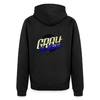 Arabe Droits des Gays Extraterrestres Coeur Female Pride Outfits - Veste à capuche bio Premium Unisexe - noir - Dos - Nico (187cm)