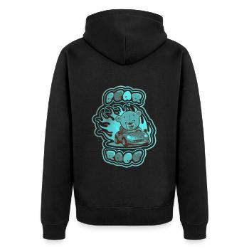 Course de l'ours en peluche 3 - Veste à capuche bio Premium Unisexe - noir - Dos - Nico (187cm)