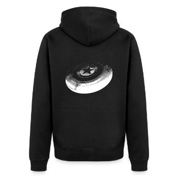 Frisbee - Veste à capuche bio Premium Unisexe - noir - Dos - Nico (187cm)