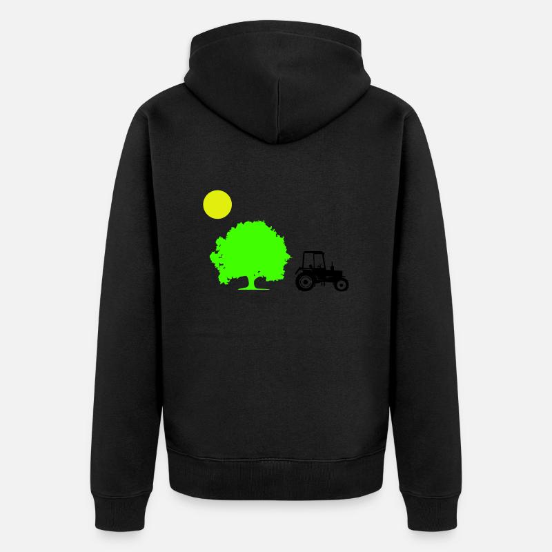 tracteur - Veste à capuche bio Premium Unisexe - noir