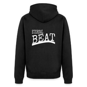 cool rhythm in nature statement birthday jokes - Unisex Premium Bio Zip Hoodie - Schwarz - Hinten - Nico (187cm)