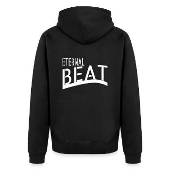 Idée présente cadeau citations intemporelles design intemporel - Veste à capuche bio Premium Unisexe - noir - Dos - Nico (187cm)