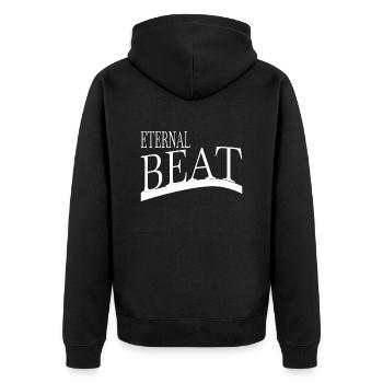 Cool Happy Rythme de Rythme De Parole De Blague Rythme - Veste à capuche bio Premium Unisexe - noir - Dos - Nico (187cm)